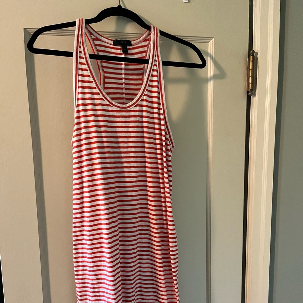 Adorable j-crew dress. Falls right above the knee. No flaws.